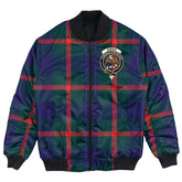 Clan Agnew Modern Tartan Crest Bomber Jacket MQ48 Agnew Modern Tartan Tartan Bomber Jacket